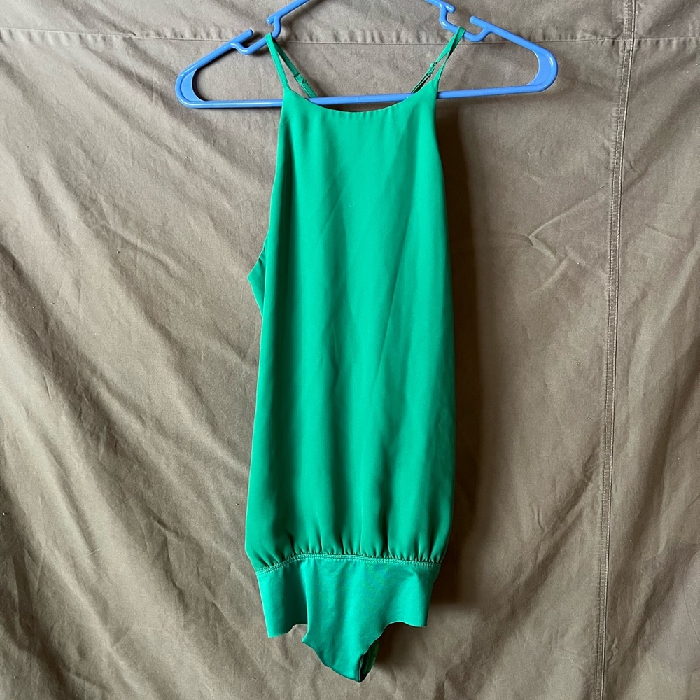 Cute, Green, Flowy Bodysuit